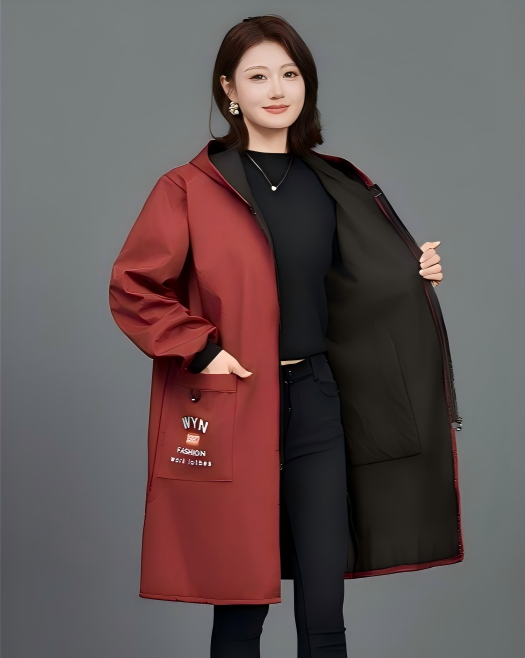 Unisex Longline Hooded Parka – Water-Resistant Urban Outerwear