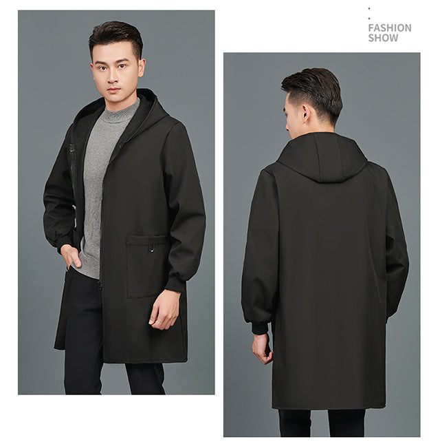 Unisex Longline Hooded Parka – Water-Resistant Urban Outerwear
