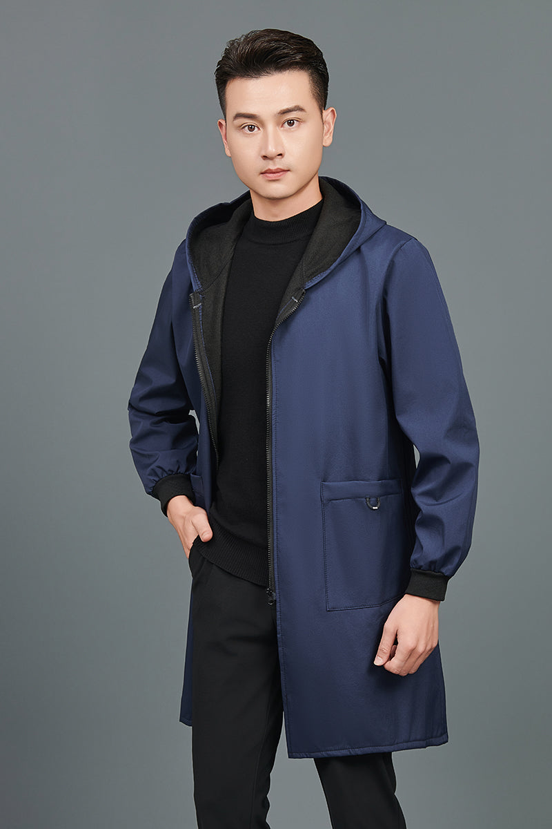 Unisex Longline Hooded Parka – Water-Resistant Urban Outerwear
