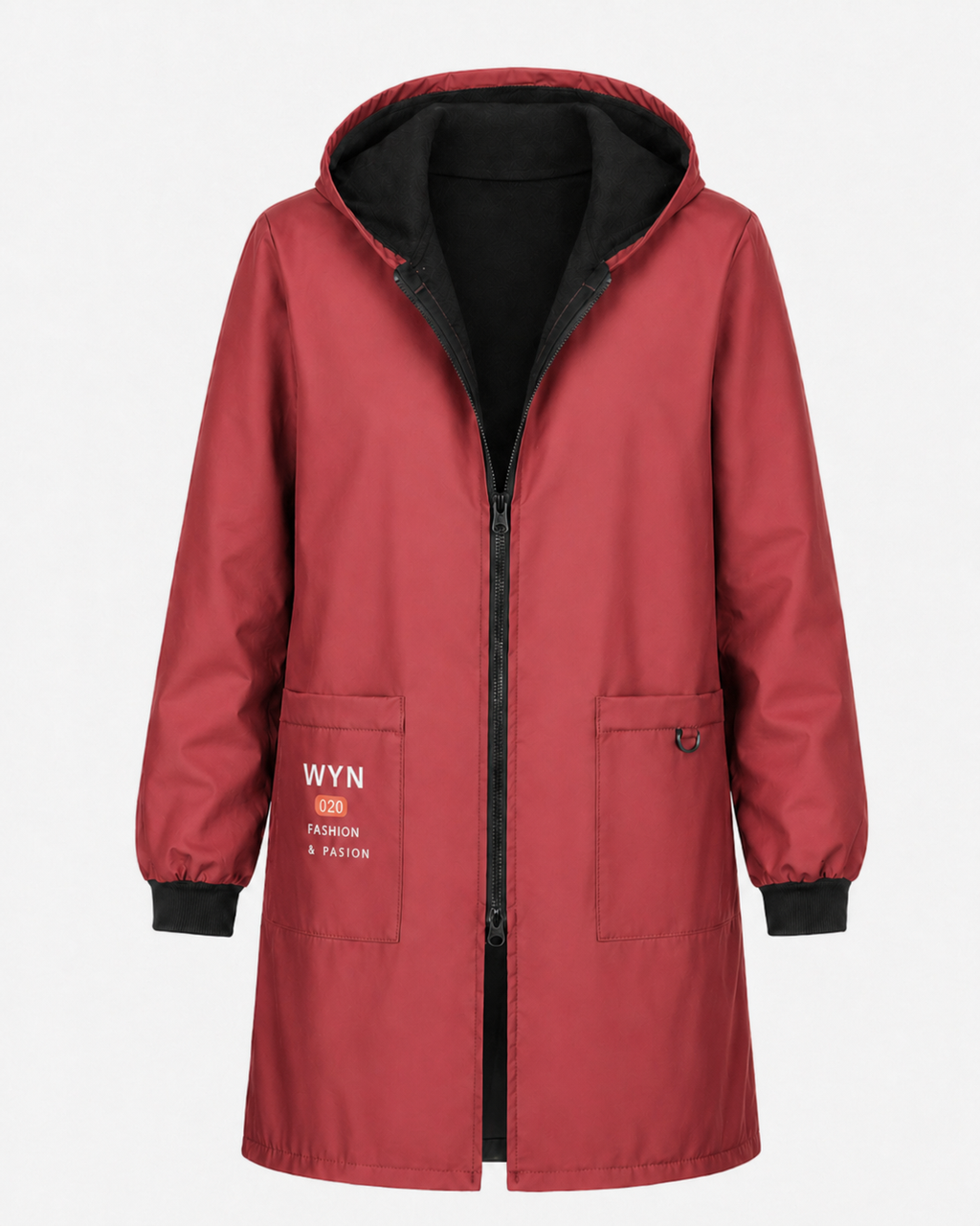 Unisex Longline Hooded Parka – Water-Resistant Urban Outerwear