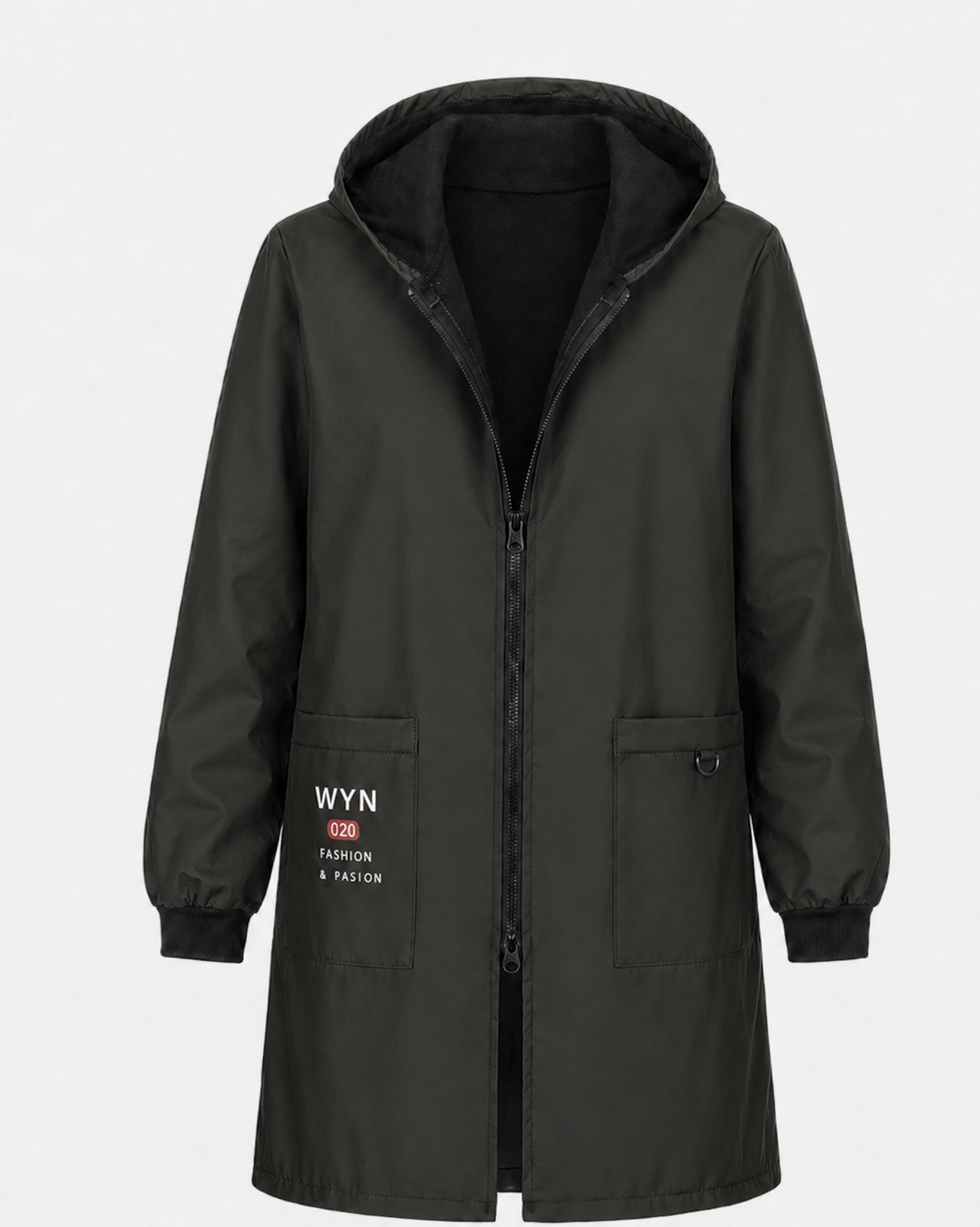 Unisex Longline Hooded Parka – Water-Resistant Urban Outerwear