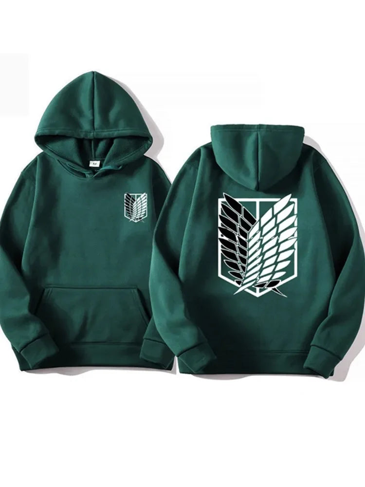 Attack on Titan Hoodie - Shingeki no Kyojin Anime Streetwear Pullover