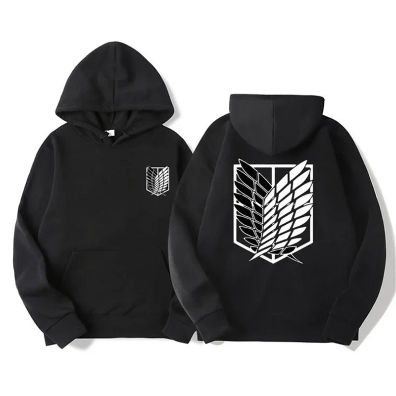 Attack on Titan Hoodie - Shingeki no Kyojin Anime Streetwear Pullover