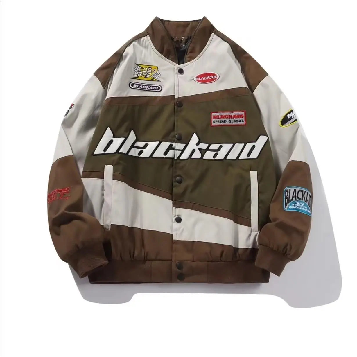 Unisex American Retro Racing Baseball Jacket