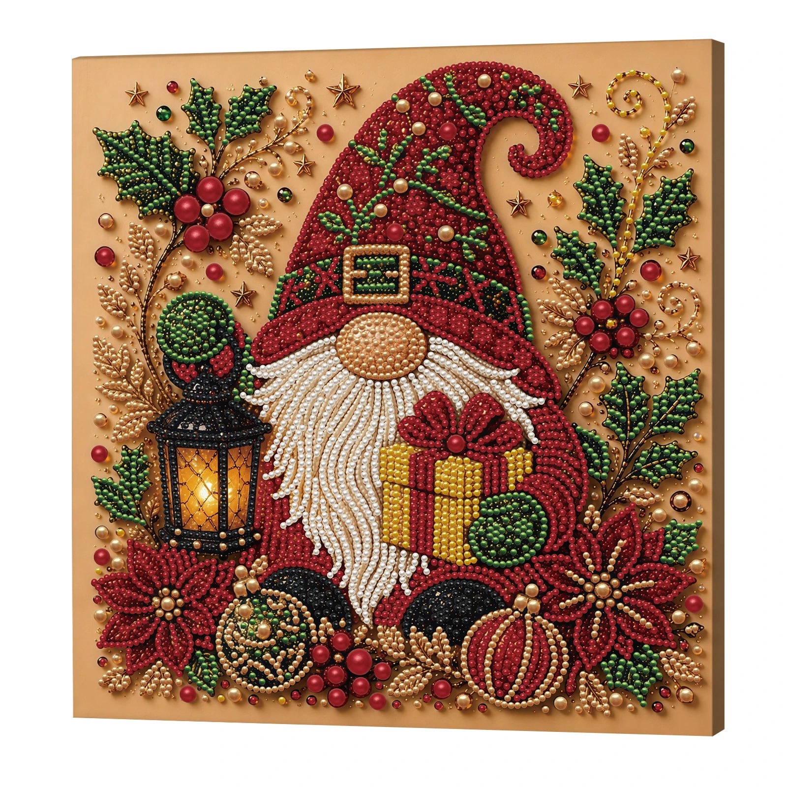 Christmas DIY Pearl Diamond Painting Kit with Frame – 30x30cm