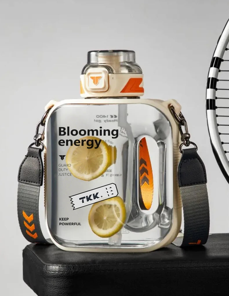 TKK Tritan Sports Water Bottle with Carry Strap – 1L / 1.6L / 2L