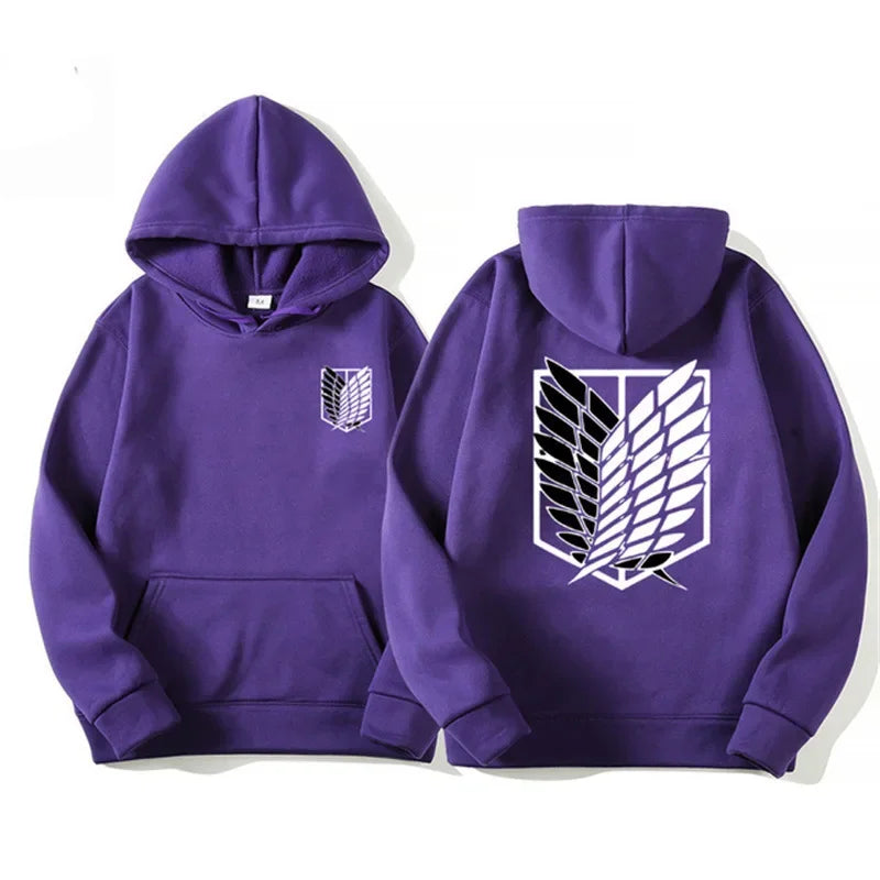 Attack on Titan Hoodie - Shingeki no Kyojin Anime Streetwear Pullover