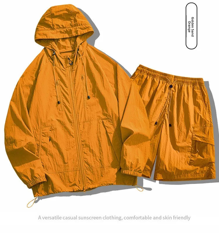Unisex UPF50+ Hooded Sun Protection Jacket