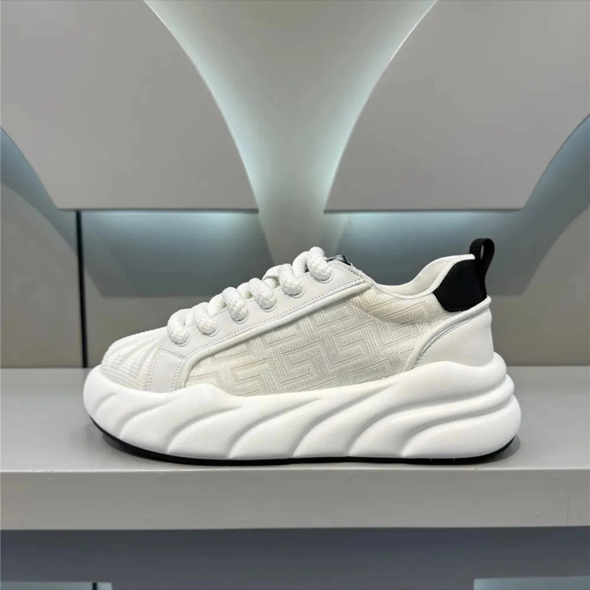 Men’s Breathable Chunky Sneakers – Thick Sole Casual Dad Shoes
