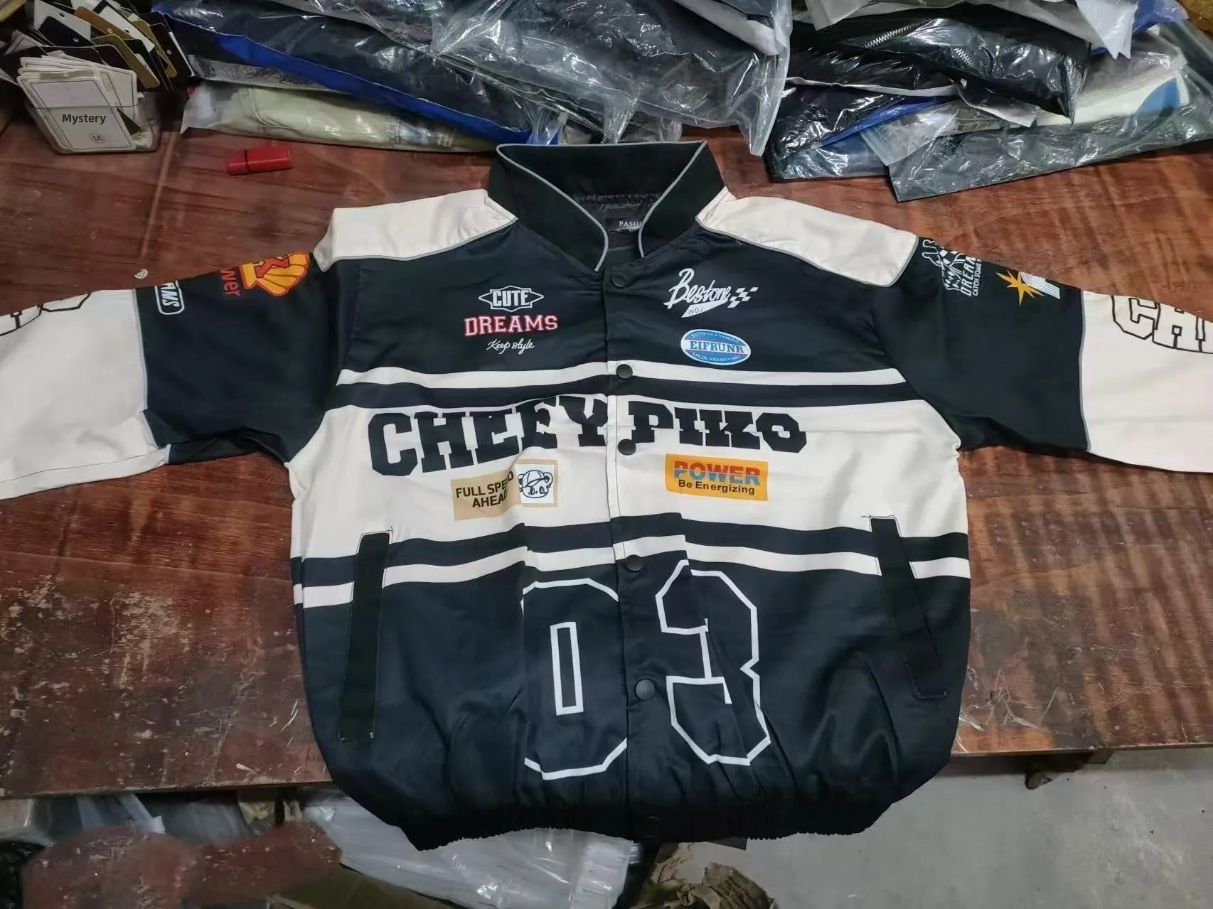 Unisex American Retro Racing Baseball Jacket