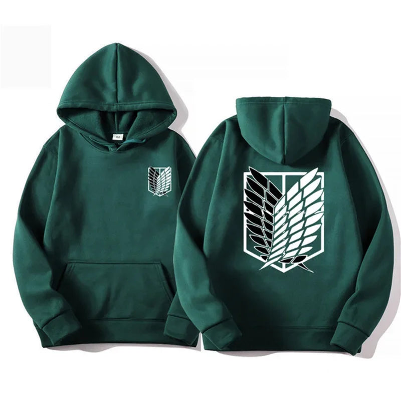 Attack on Titan Hoodie - Shingeki no Kyojin Anime Streetwear Pullover