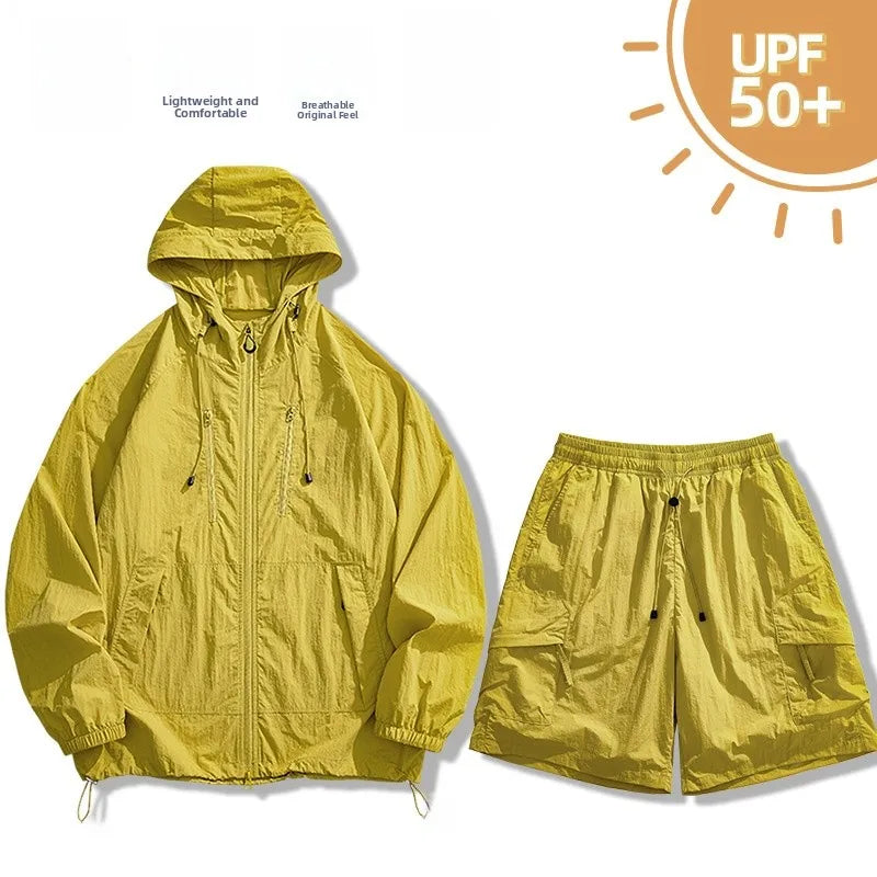 Unisex UPF50+ Hooded Sun Protection Jacket