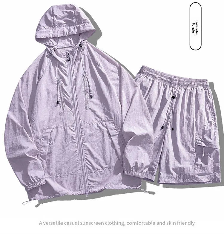 Unisex UPF50+ Hooded Sun Protection Jacket