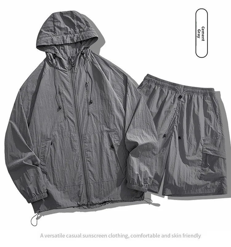Unisex UPF50+ Hooded Sun Protection Jacket
