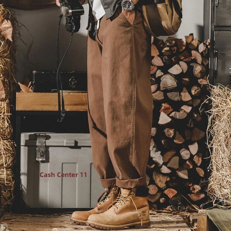 Men's Vintage Loose-Fit Workwear Pants