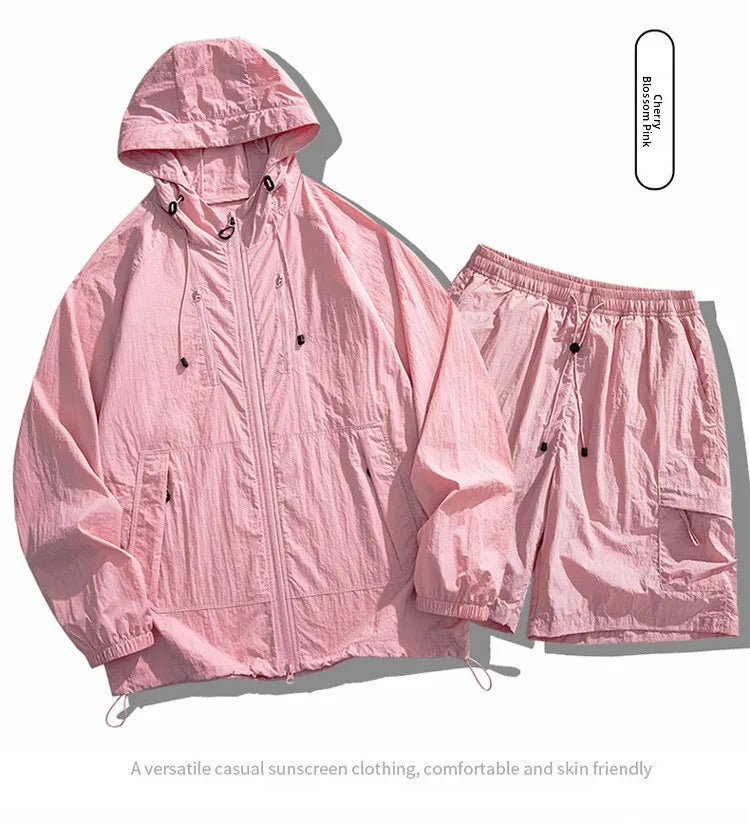 Unisex UPF50+ Hooded Sun Protection Jacket