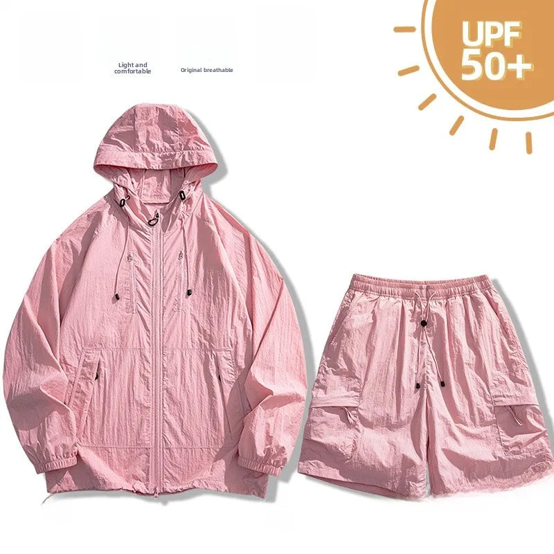 Unisex UPF50+ Hooded Sun Protection Jacket