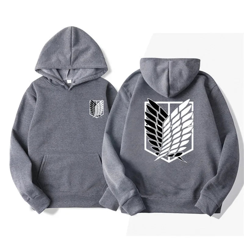 Attack on Titan Hoodie - Shingeki no Kyojin Anime Streetwear Pullover