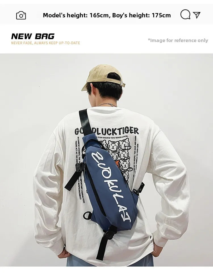 Men’s Oxford Cloth Crossbody Sling Bag