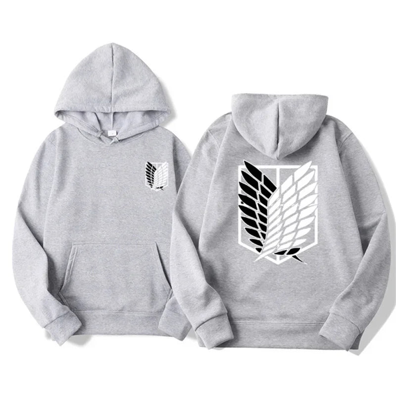 Attack on Titan Hoodie - Shingeki no Kyojin Anime Streetwear Pullover