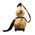 Natural Gourd Flask with Lid – Handmade Calabash Bottle