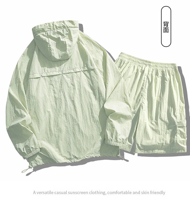 Unisex UPF50+ Hooded Sun Protection Jacket