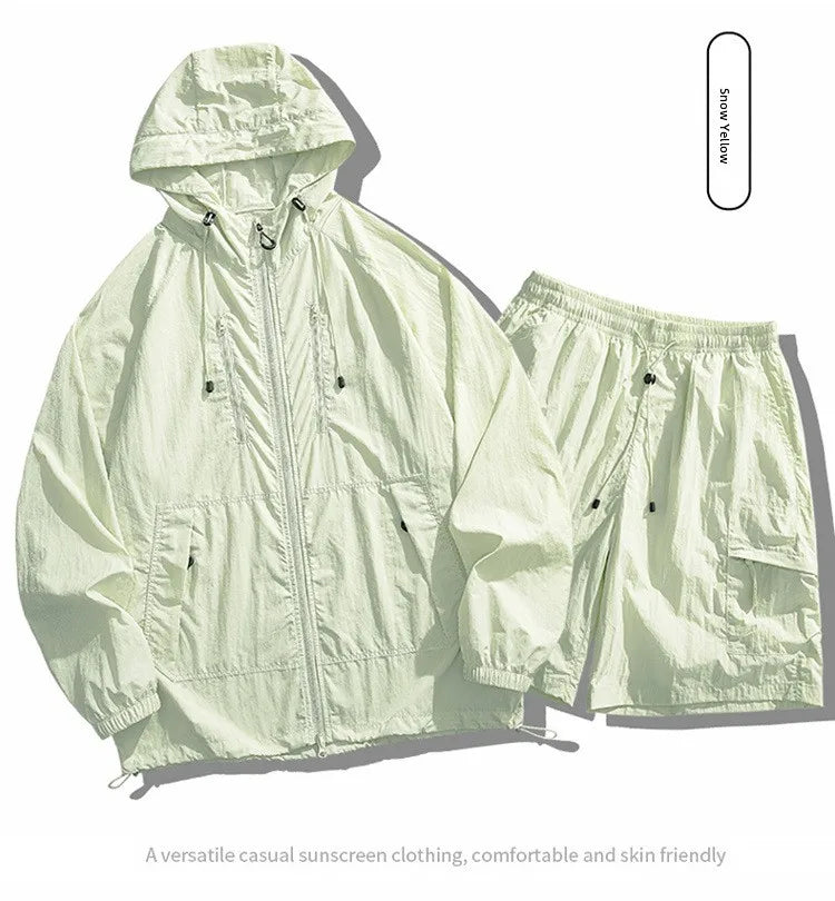 Unisex UPF50+ Hooded Sun Protection Jacket