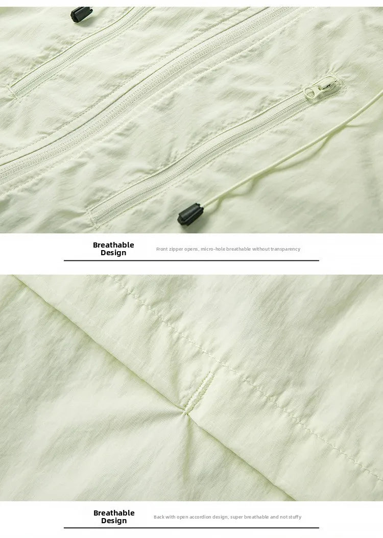 Unisex UPF50+ Hooded Sun Protection Jacket