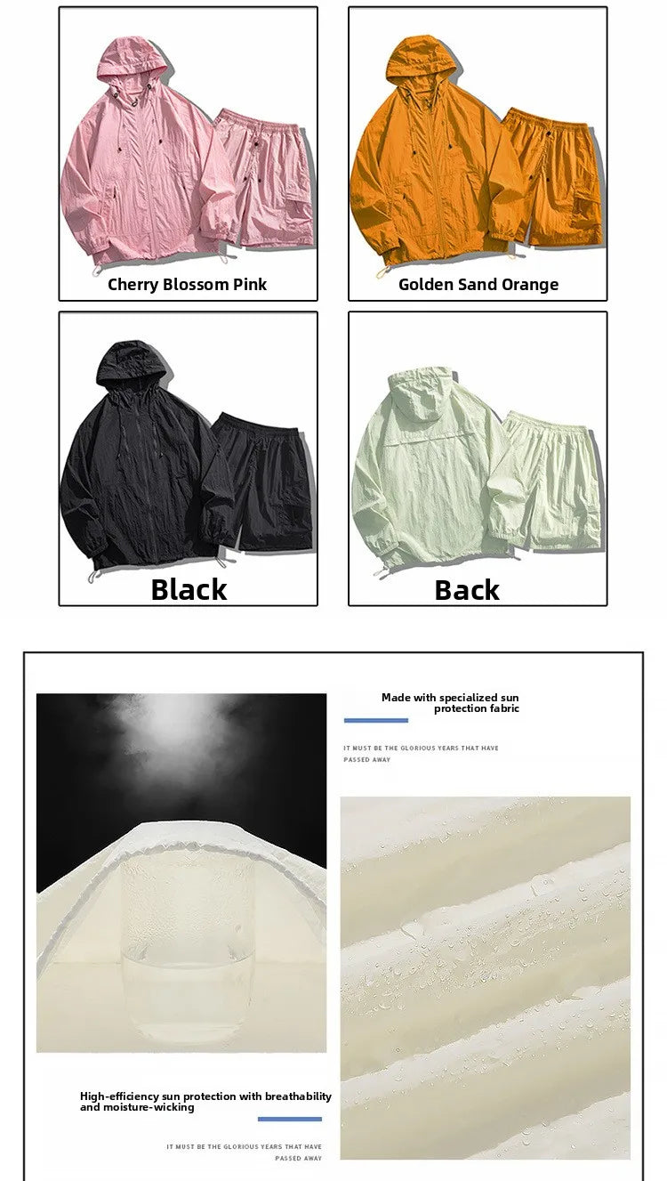 Unisex UPF50+ Hooded Sun Protection Jacket