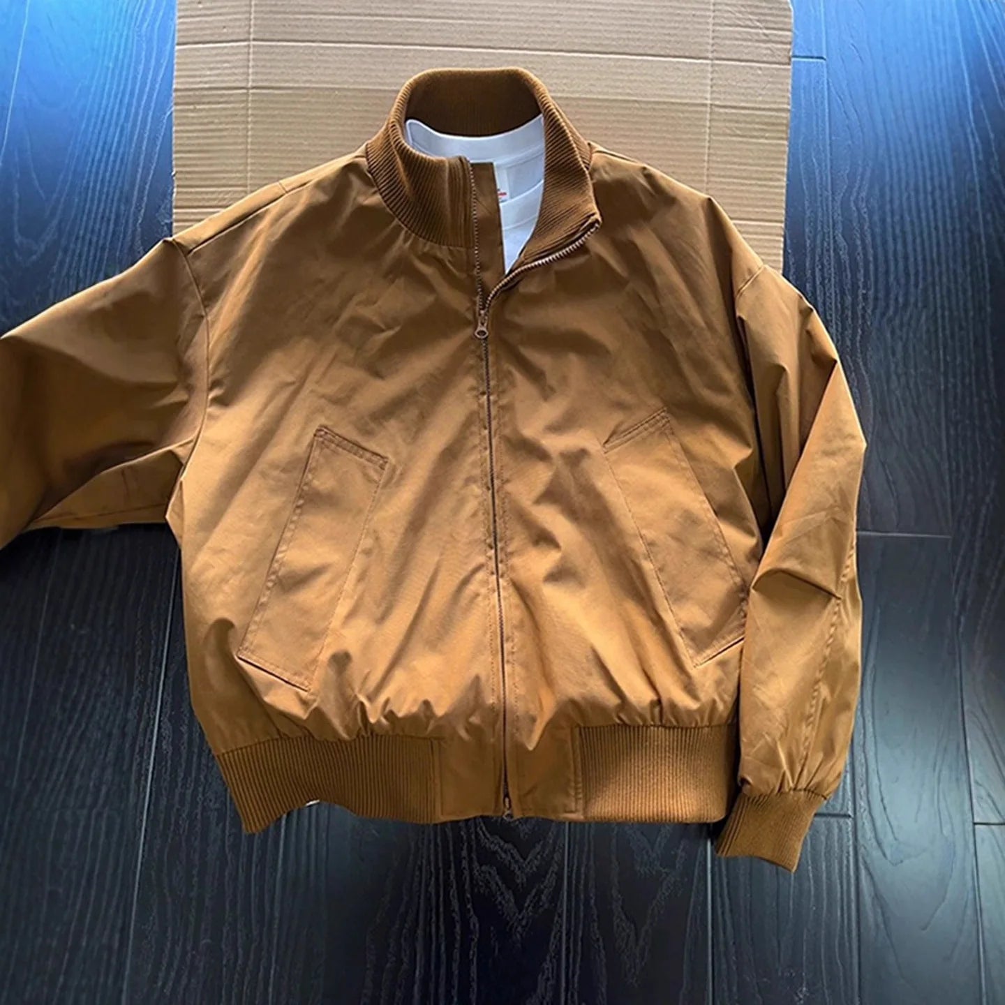 Men’s American Retro Brown Pilot Bomber Jacket