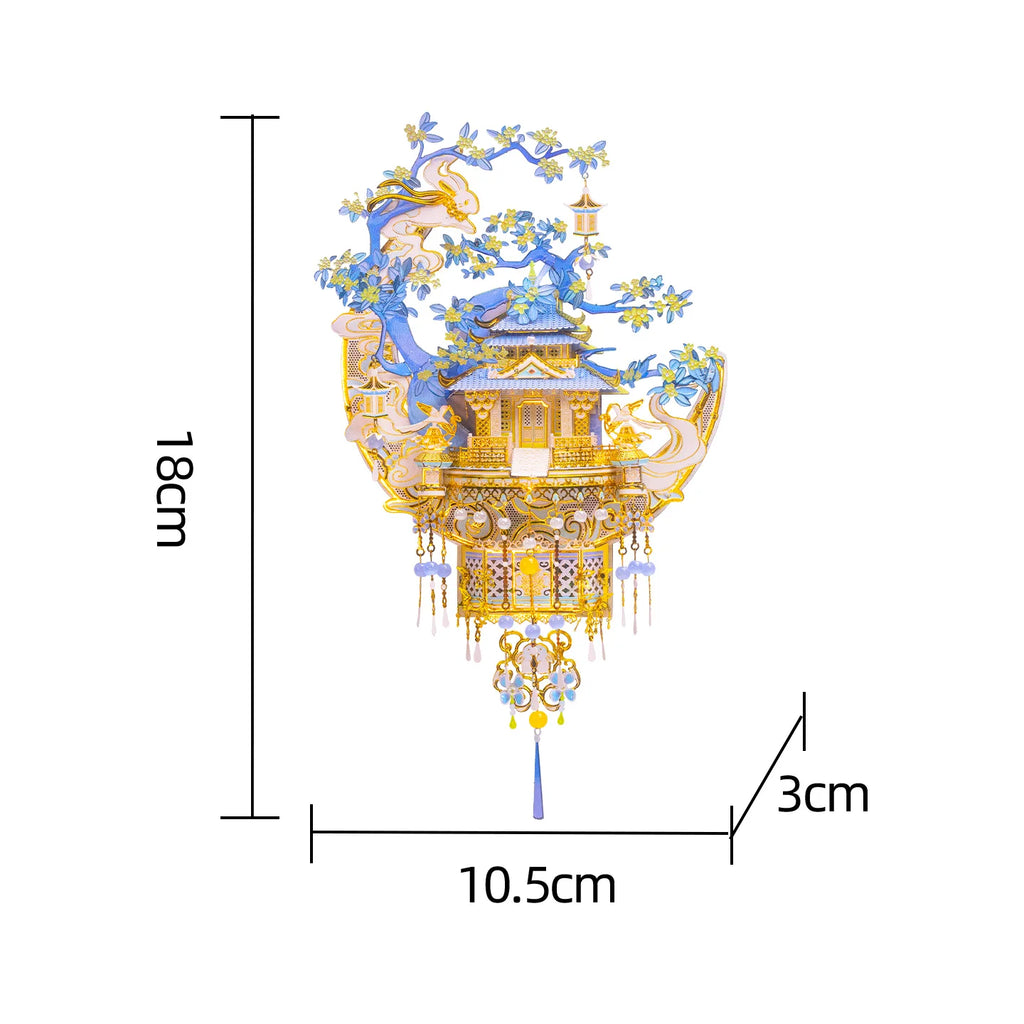 MU Moon Palace 3D Metal Puzzle Fridge Magnet DIY Kit