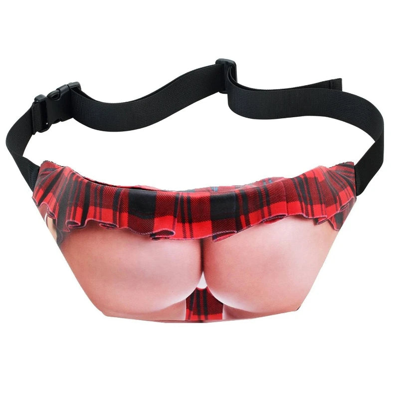 Funny Dad Belly Fanny Pack – 3D Fake Beer Belly Waist Bag