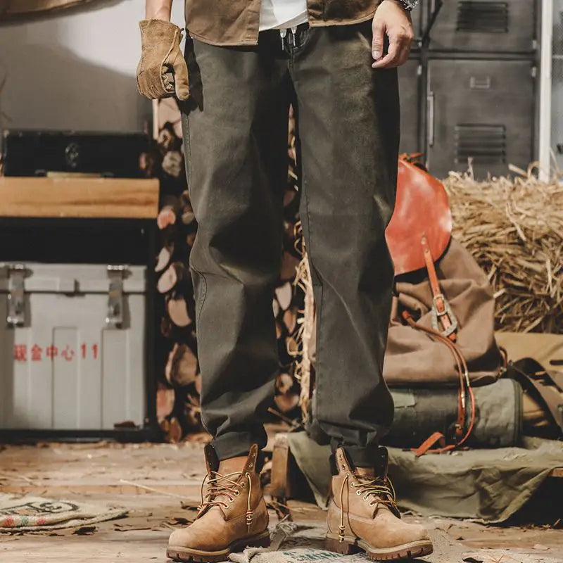 Men's Vintage Loose-Fit Workwear Pants