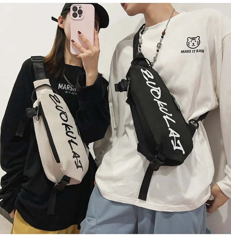 Men’s Oxford Cloth Crossbody Sling Bag