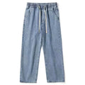 Men’s Vintage Graphic Loose-Fit Denim Cargo Jeans