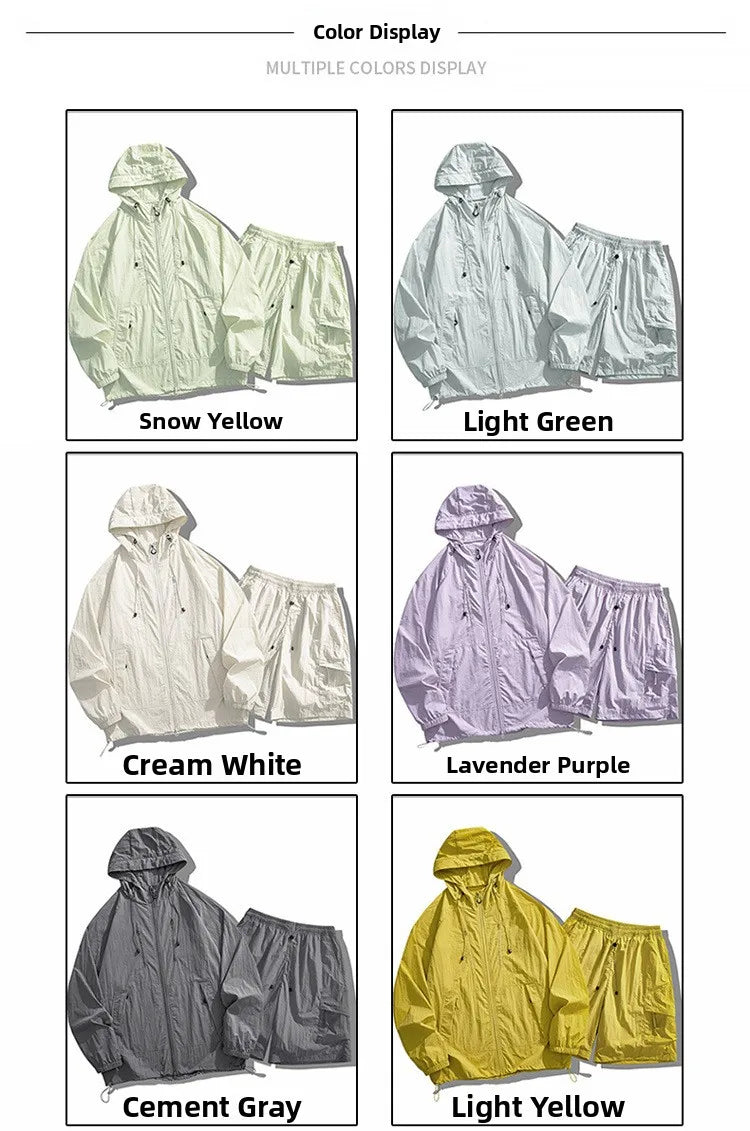 Unisex UPF50+ Hooded Sun Protection Jacket