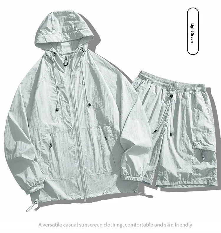 Unisex UPF50+ Hooded Sun Protection Jacket