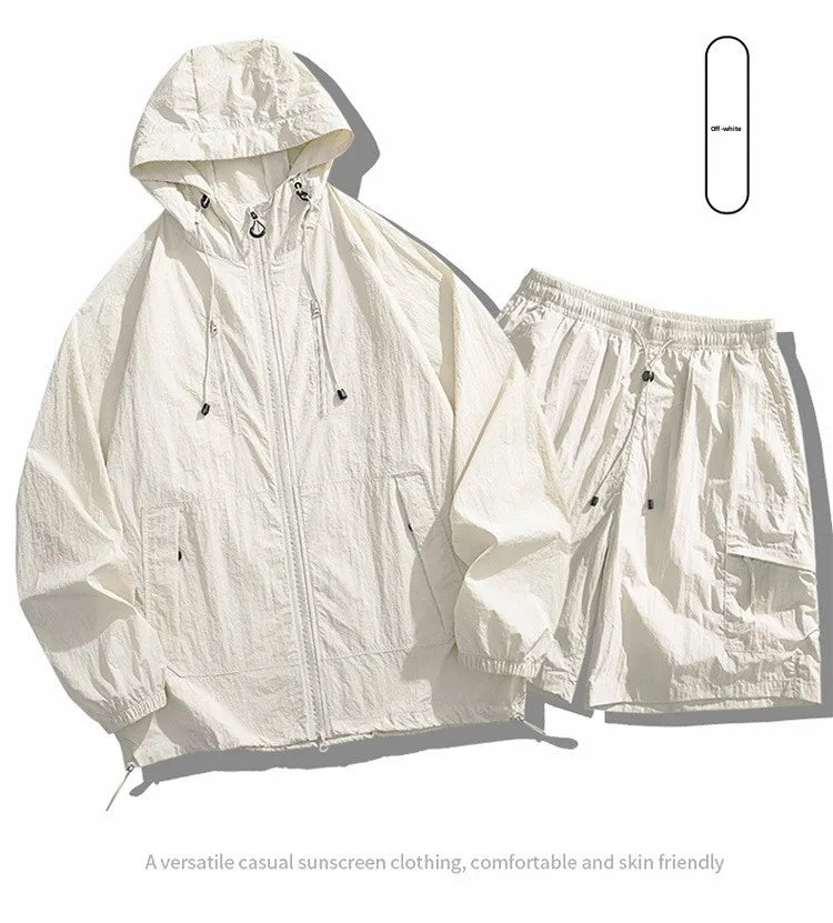Unisex UPF50+ Hooded Sun Protection Jacket