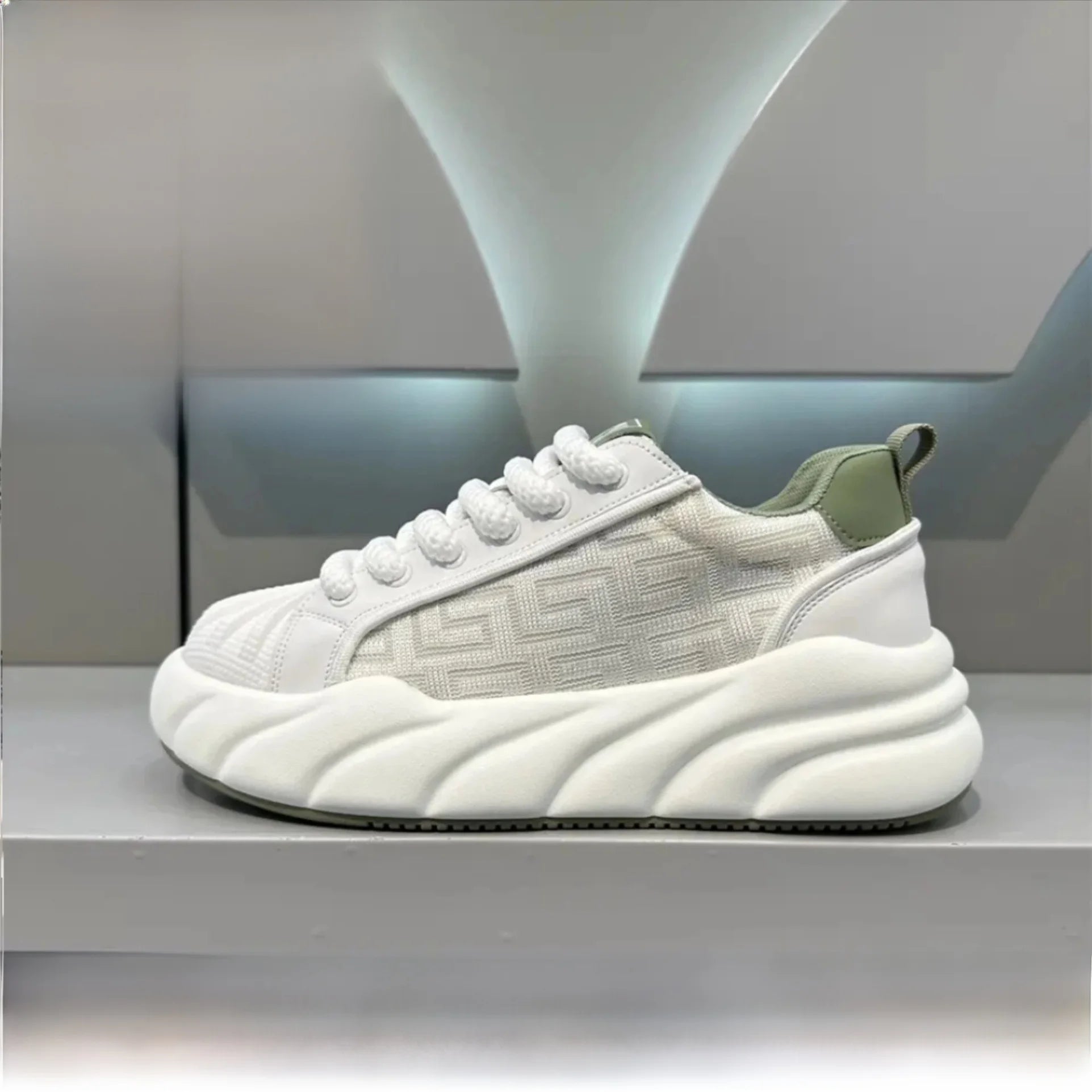 Men’s Breathable Chunky Sneakers – Thick Sole Casual Dad Shoes