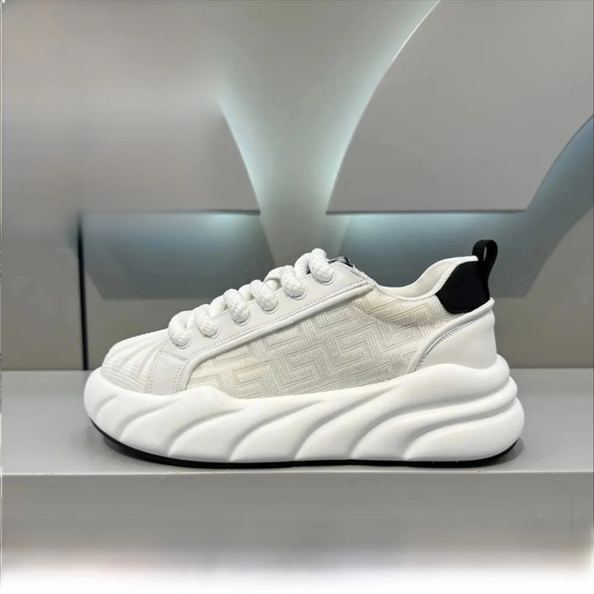 Men’s Breathable Chunky Sneakers – Thick Sole Casual Dad Shoes