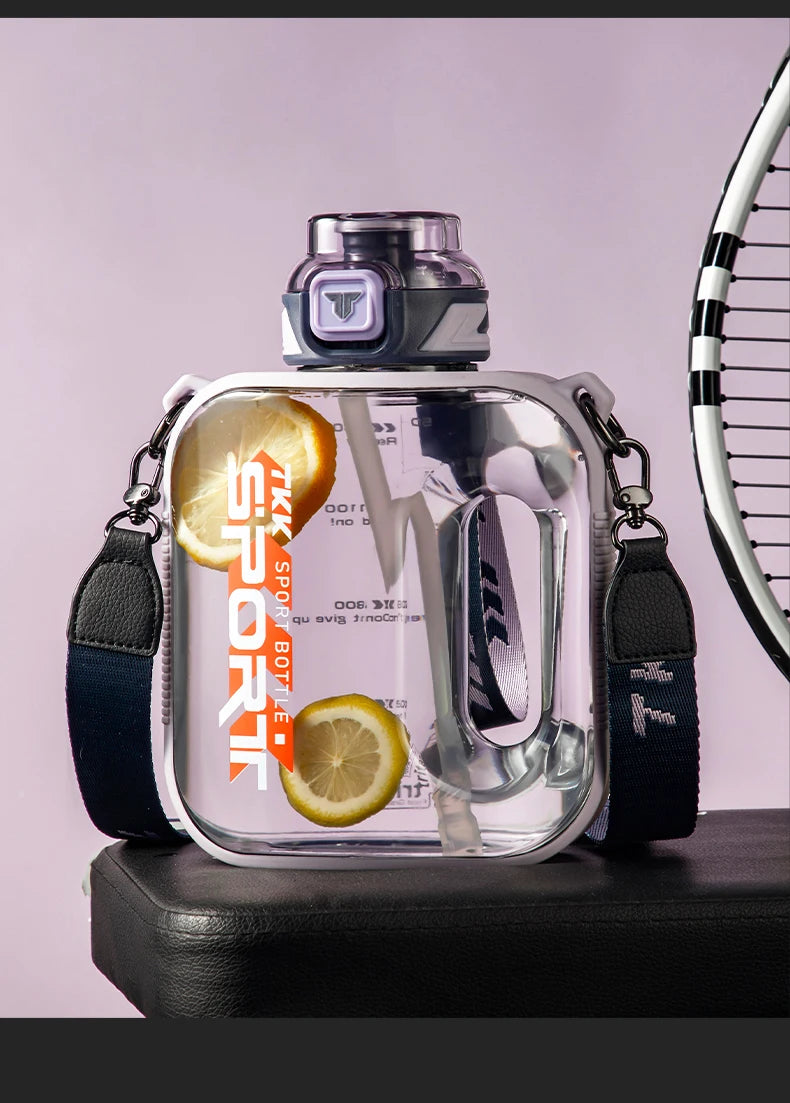 TKK Tritan Sports Water Bottle with Carry Strap – 1L / 1.6L / 2L