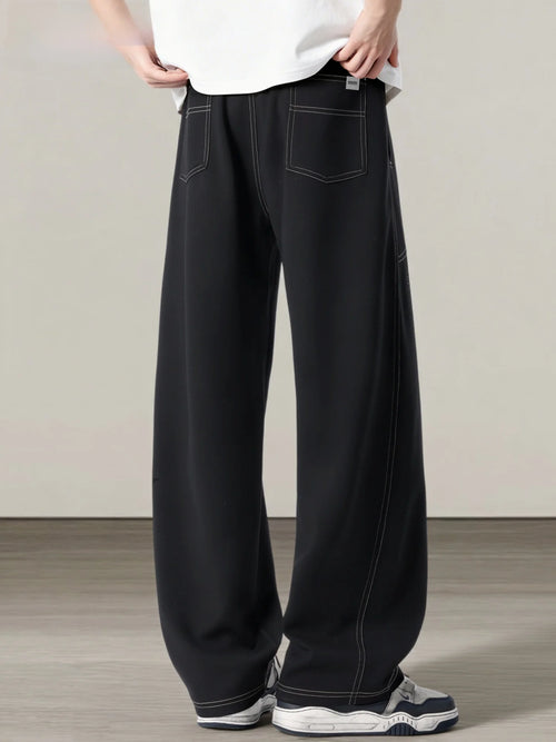Men’s Lightweight Wide Leg Drawstring Casual Pants