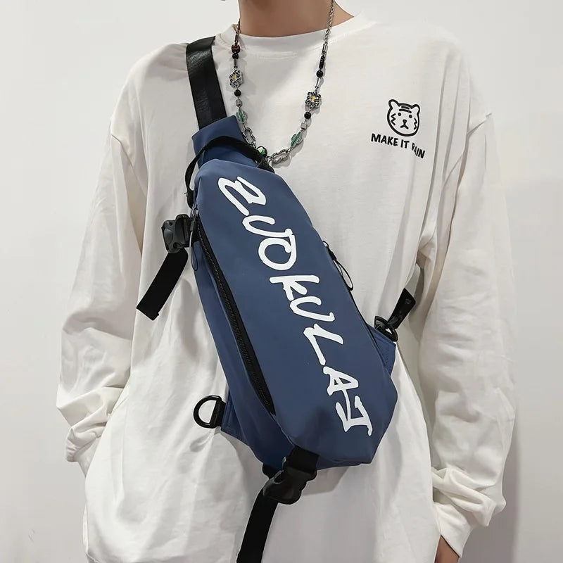 Men’s Oxford Cloth Crossbody Sling Bag