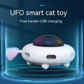 Smart Interactive UFO Cat Toy with Automatic Feather Teaser